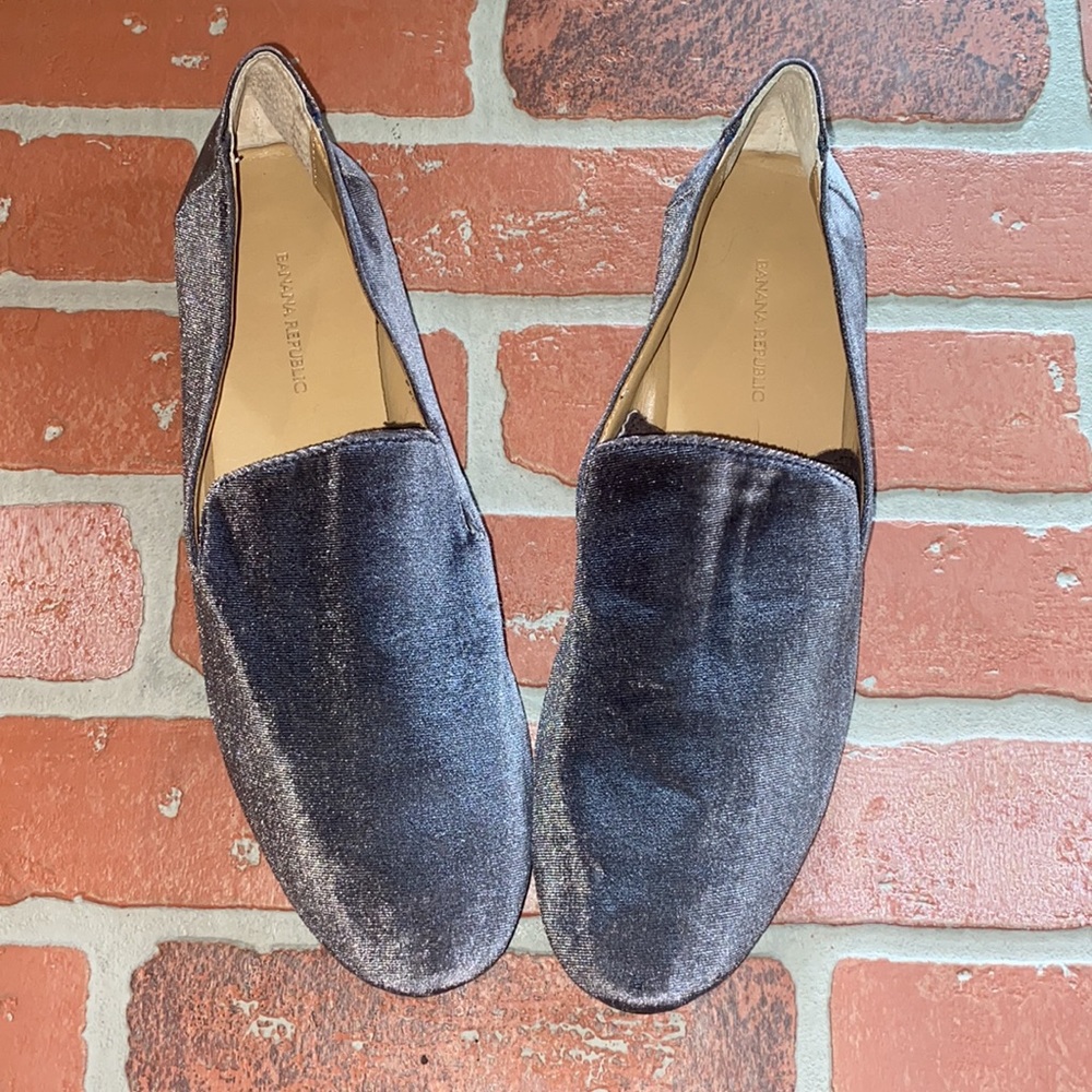 Banana Republic Demi velvet smoking loafers